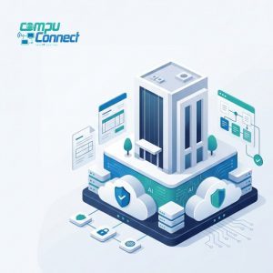 Isometric illustration of AI infrastructure for CPA firm technology decisions